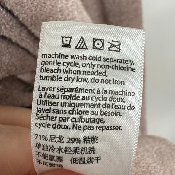 Barefoot Dreams Cozychic Ultra Lite Pointelle Cardigan Womens Sz S/M Light Brown - Picture 8 of 8